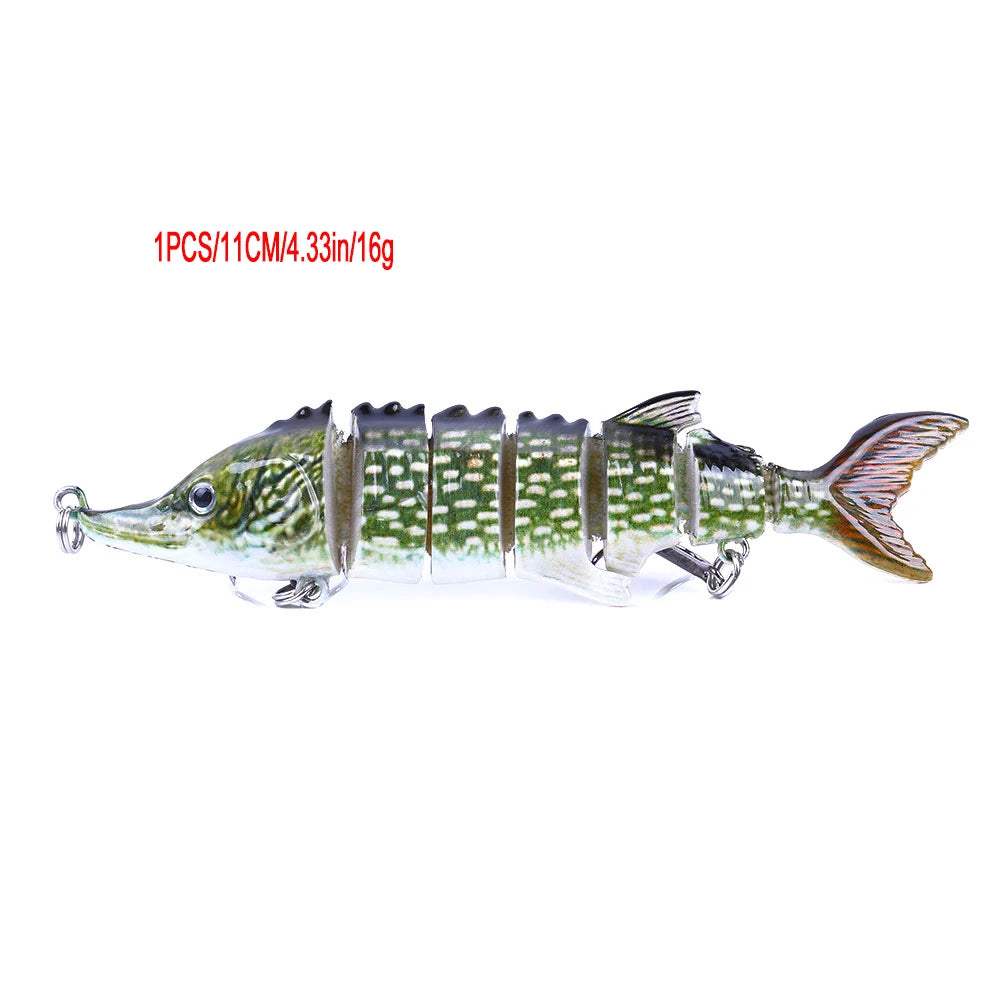 Iscas de pesca swimbait forma de tilápia realista 6.35cm-9.3g isca dura 63mm 9.3g isca com gancho agudo iscas multiarticuladas para baixo