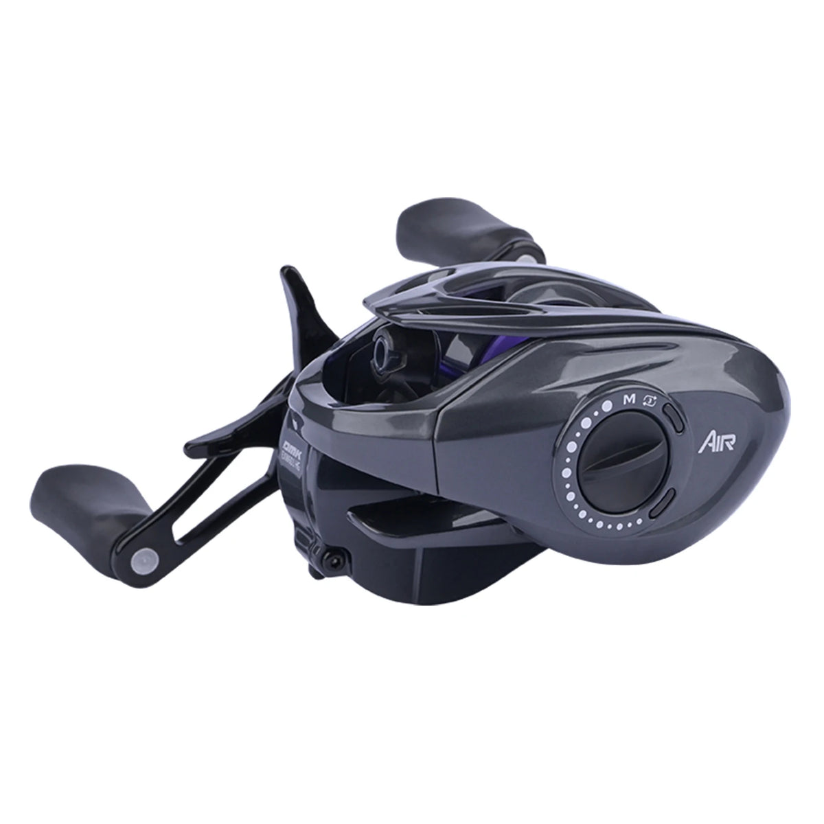 Purelure novo cheetah air três modos dc material de quadro de fibra de carbono banda de freio eletrônico som carretilhas de pesca de arremesso 3.5-17g