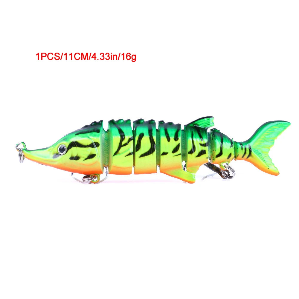 Iscas de pesca swimbait forma de tilápia realista 6.35cm-9.3g isca dura 63mm 9.3g isca com gancho agudo iscas multiarticuladas para baixo