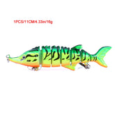 Iscas de pesca swimbait forma de tilápia realista 6.35cm-9.3g isca dura 63mm 9.3g isca com gancho agudo iscas multiarticuladas para baixo