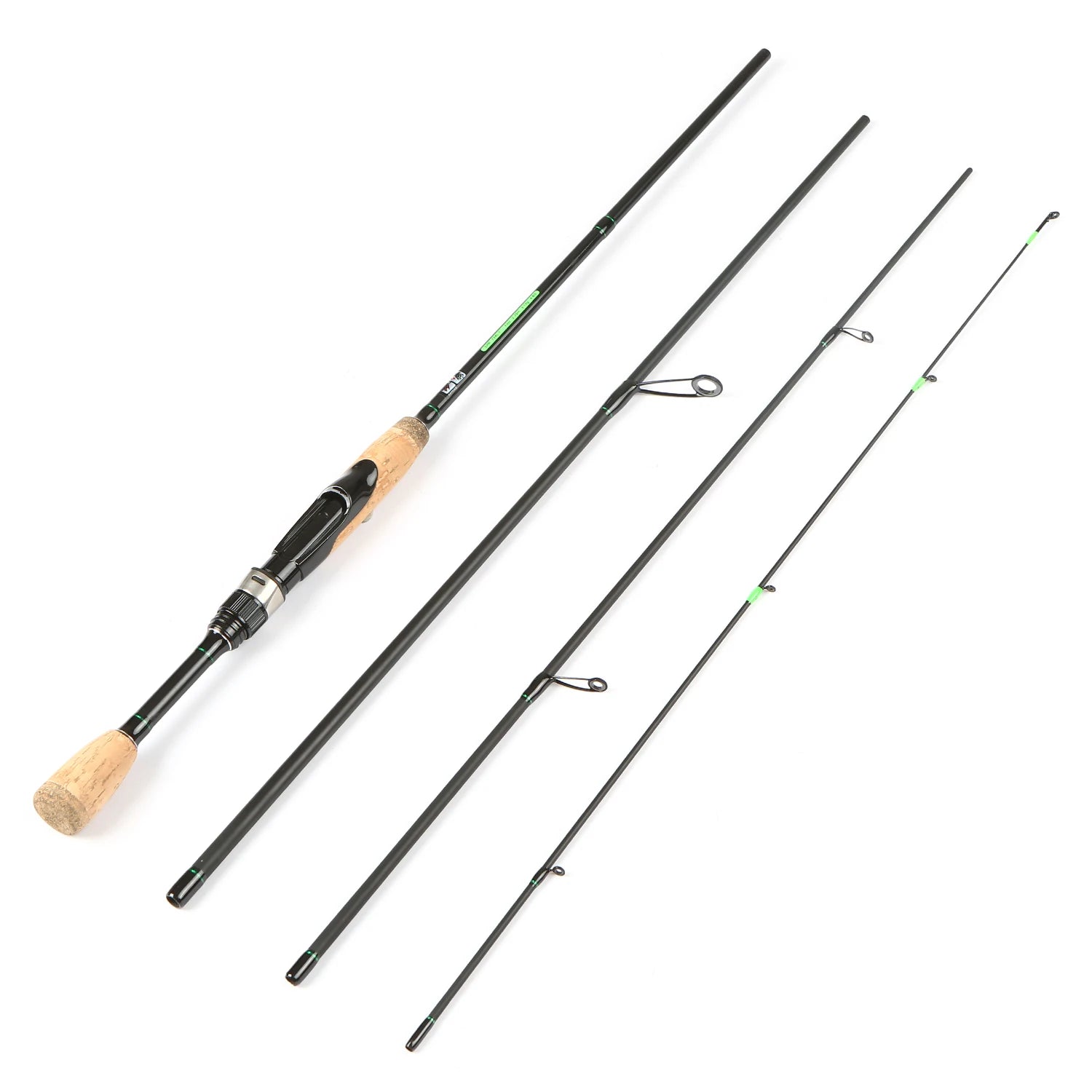 Viagem portátil Spinning Vara De Pesca, Fibra De Carbono Leve, 4 Peças De Pesca Pólo, Vara De Pesca Telescópica, Ferramentas De Pesca, 2024