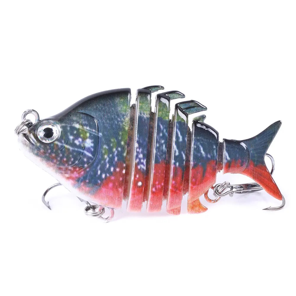 Iscas de pesca swimbait forma de tilápia realista 6.35cm-9.3g isca dura 63mm 9.3g isca com gancho agudo iscas multiarticuladas para baixo