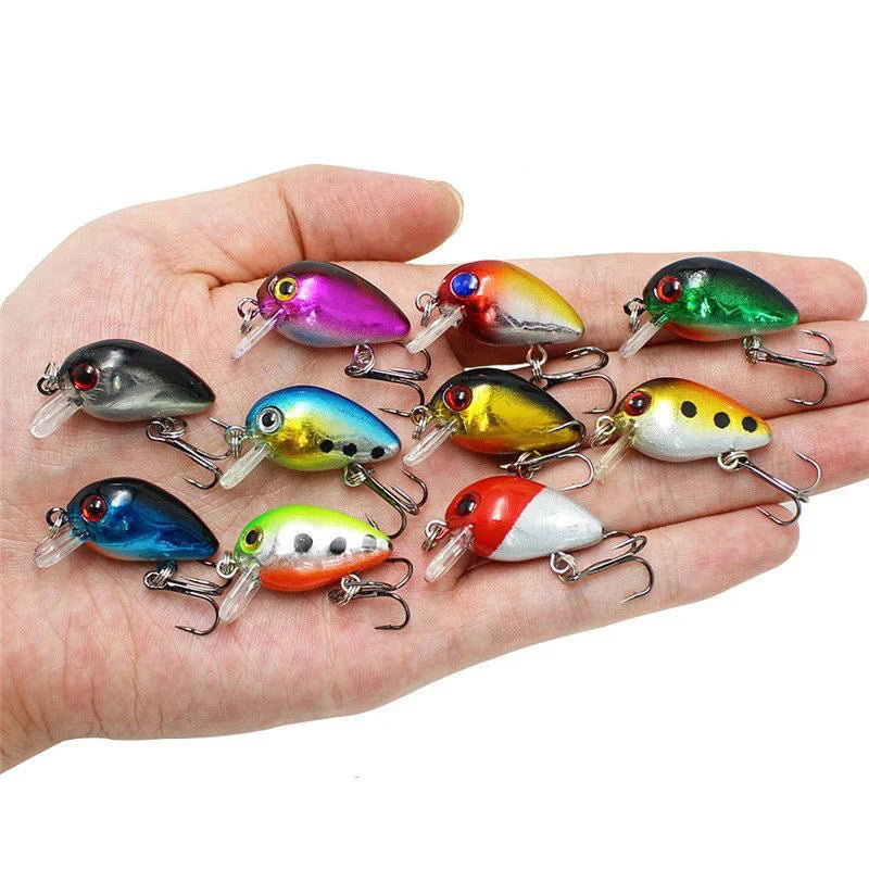 Crankbaits conjunto de cores misturadas isca de pesca lote minnow wobbler baixo swimbait mar nadar iscas duras afundando equipamento pesca
