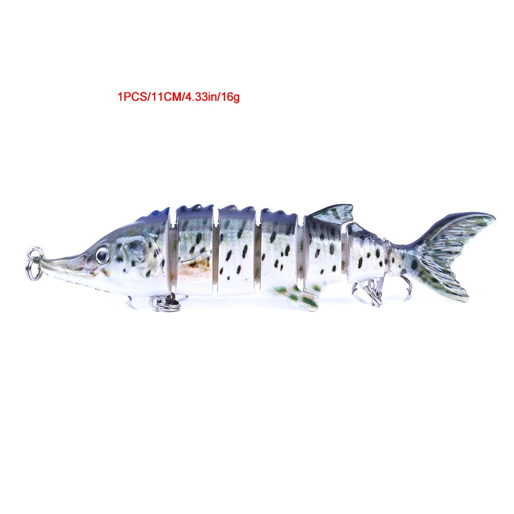 Iscas de pesca swimbait forma de tilápia realista 6.35cm-9.3g isca dura 63mm 9.3g isca com gancho agudo iscas multiarticuladas para baixo