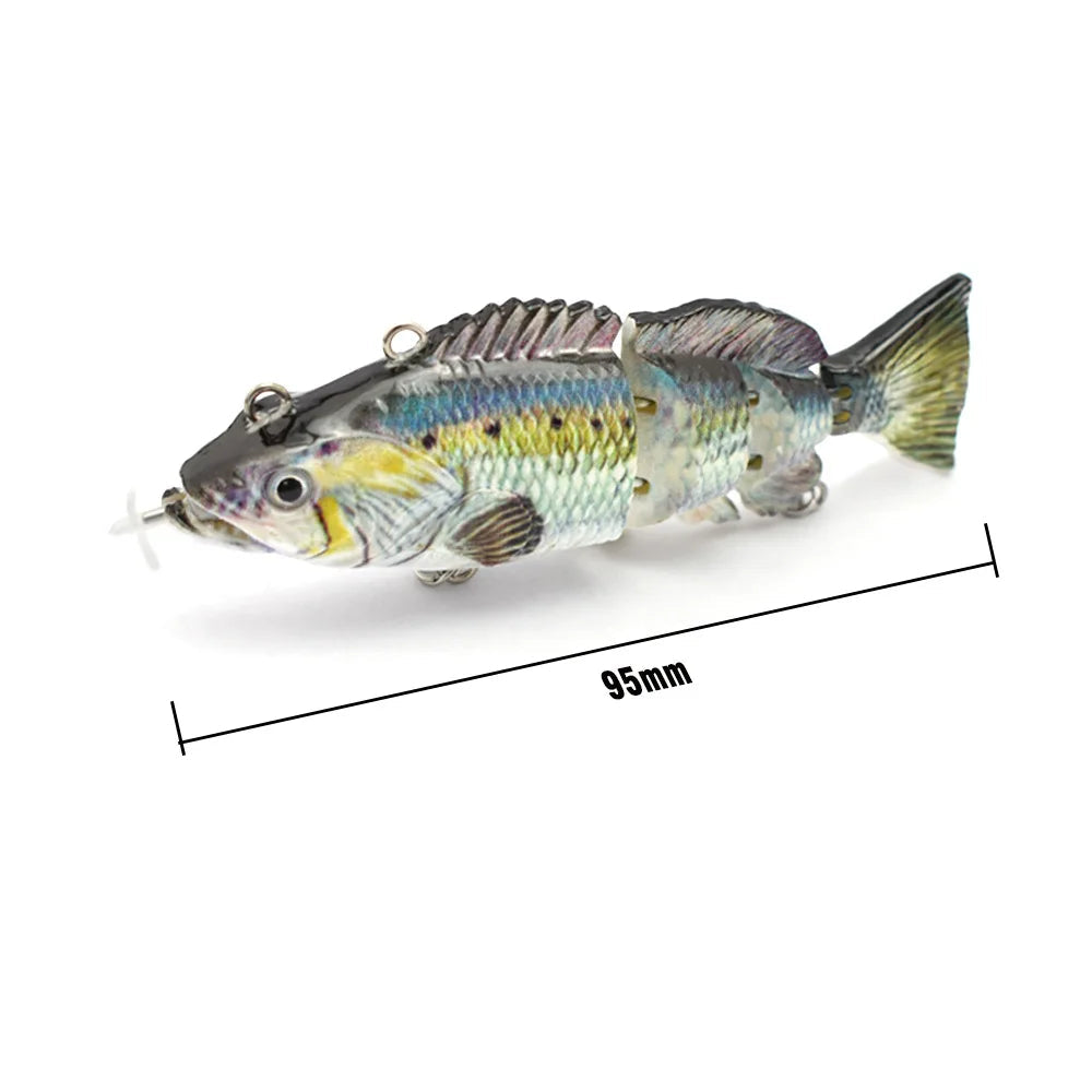 A nova isca eletrônica de natação automática 95mm/26g hélice isca inteligente