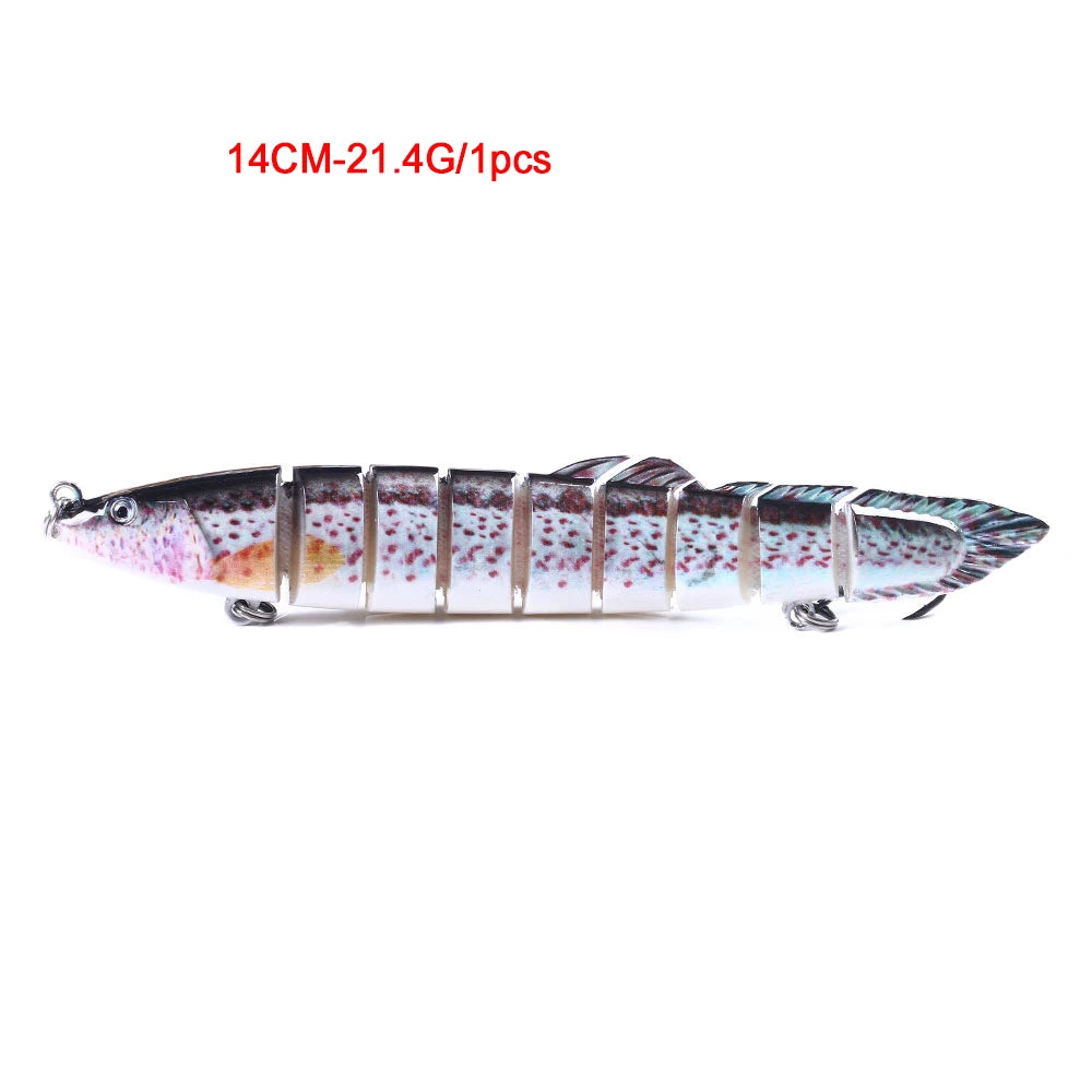 Iscas de pesca swimbait forma de tilápia realista 6.35cm-9.3g isca dura 63mm 9.3g isca com gancho agudo iscas multiarticuladas para baixo