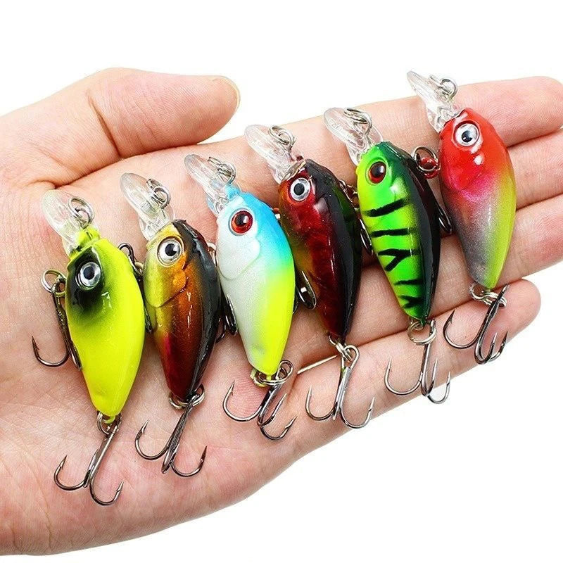 Crankbaits conjunto de cores misturadas isca de pesca lote minnow wobbler baixo swimbait mar nadar iscas duras afundando equipamento pesca