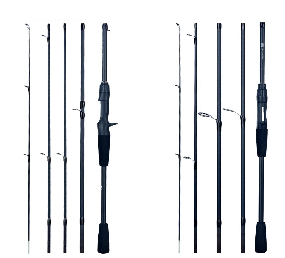PHISHGER Spinning Baitcasting Viagem Carbono Mini Bens Para Pesca Rods Casting Peso 5-30g M Fast Ultralight Lure Trut Pole
