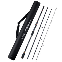 Goture 4 peças isca vara de pesca 1.98m 2.1m 2.4m 2.7m 3m 30t + 24t fibra de carbono fiação fundição vara de pesca bass pike viagens haste
