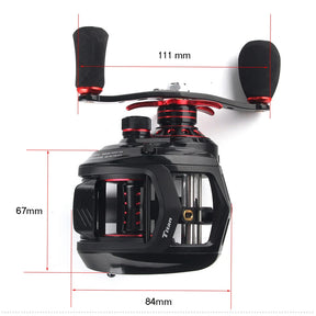 JOHNCOO-Carretel de pesca de fundição isca, grande jogo, Jigging Reel, MT200, 13kg Max Drag, 11 + 1 BB, 7.1:1