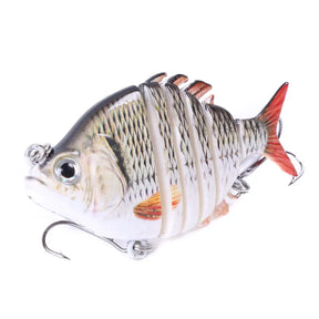 Iscas de pesca swimbait forma de tilápia realista 6.35cm-9.3g isca dura 63mm 9.3g isca com gancho agudo iscas multiarticuladas para baixo