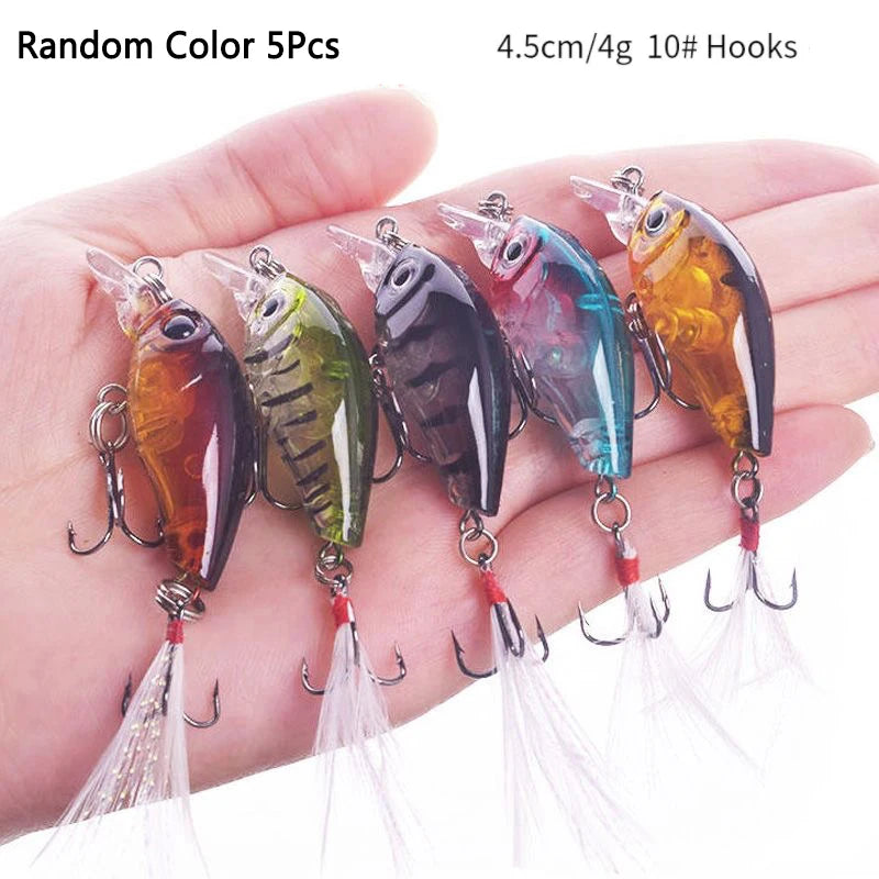 Crankbaits conjunto de cores misturadas isca de pesca lote minnow wobbler baixo swimbait mar nadar iscas duras afundando equipamento pesca