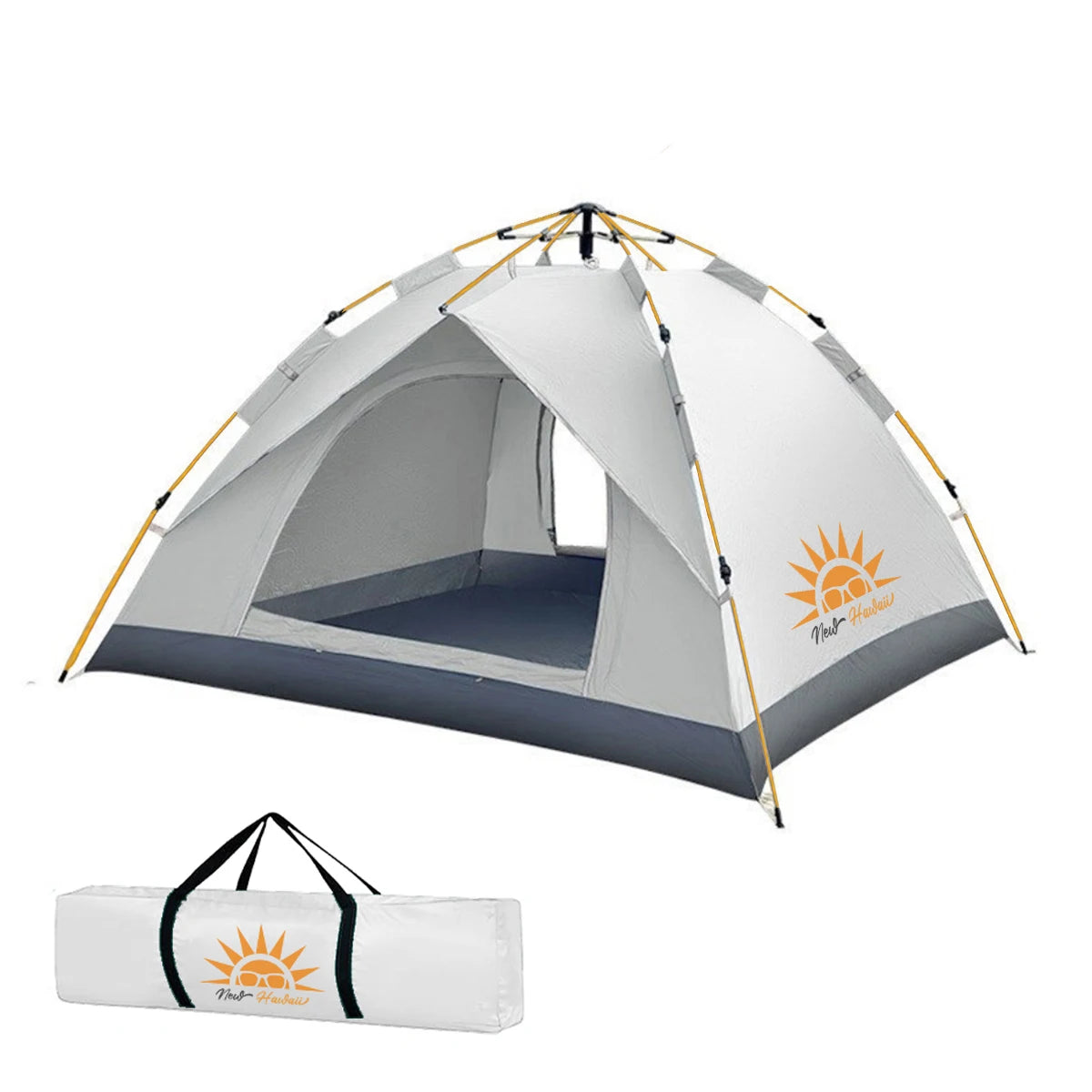 Pop-up Automática Barraca Ao Ar Livre,Proteção Solar,Acampamento Pop-up Rápida Para 3-4 Pessoas Barraca Familiares Verde/Branco