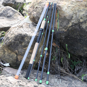 Sougayilang 3m alimentador vara de pesca alça de cortiça fibra de carbono fiação varas de pesca l m h potência 30-120g isca peso carpa pólo pesca
