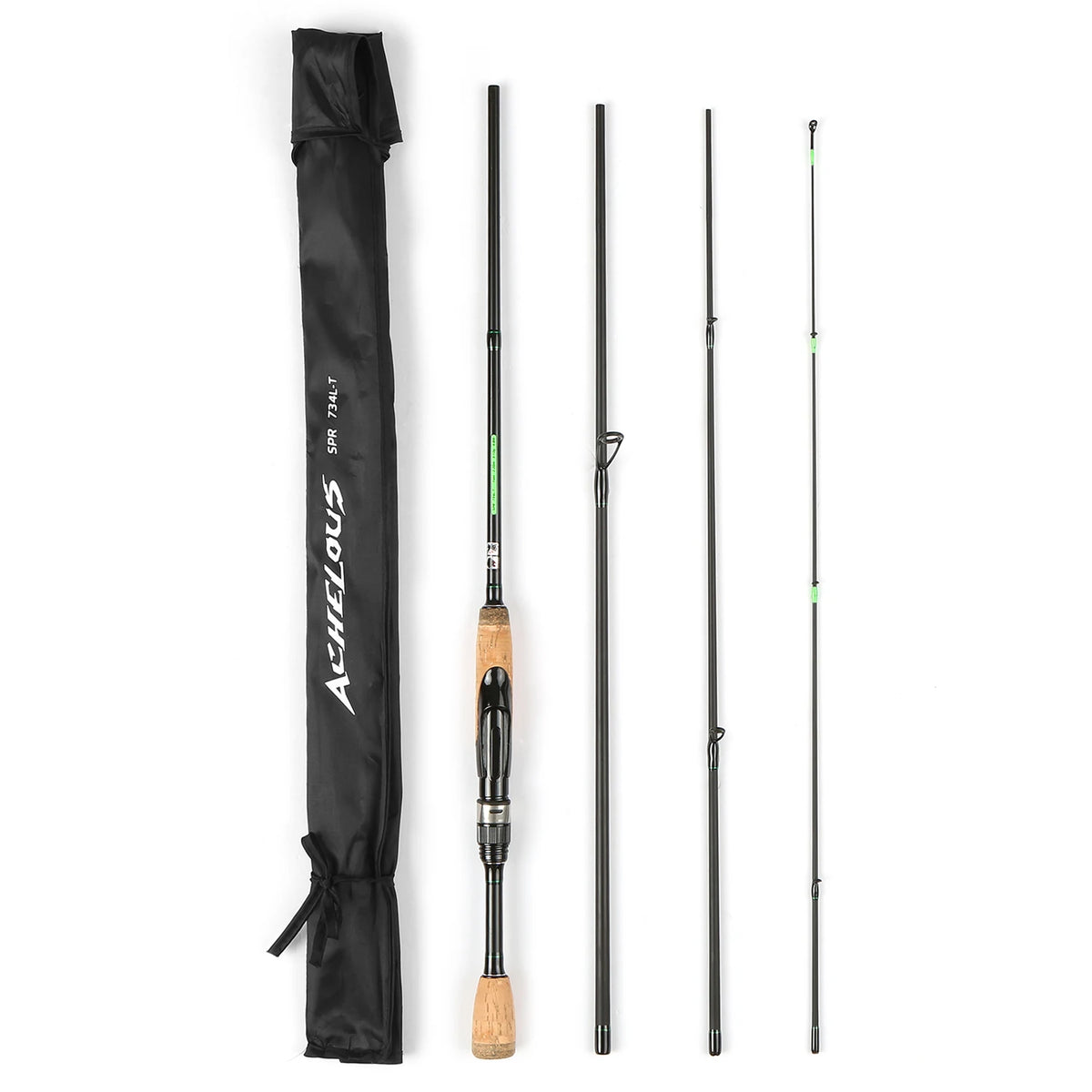 Viagem portátil Spinning Vara De Pesca, Fibra De Carbono Leve, 4 Peças De Pesca Pólo, Vara De Pesca Telescópica, Ferramentas De Pesca, 2024