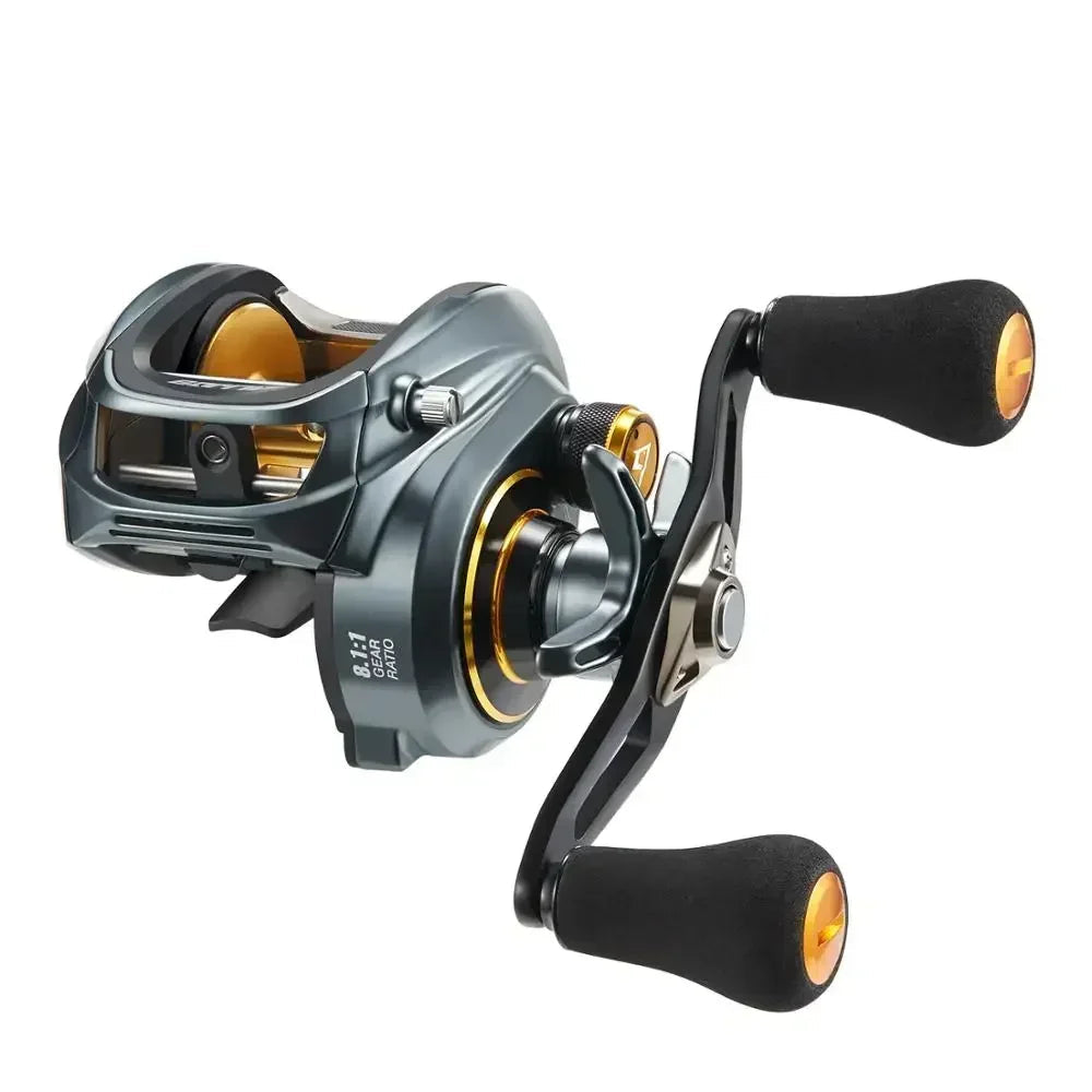 Piscifun alijoz 300 carretel de arremesso 15kg arrasto máximo 8 + 1 rolamentos quadro de alumínio carretel de pesca de água salgada de água doce baixo perfil