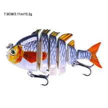 Iscas de pesca swimbait forma de tilápia realista 6.35cm-9.3g isca dura 63mm 9.3g isca com gancho agudo iscas multiarticuladas para baixo