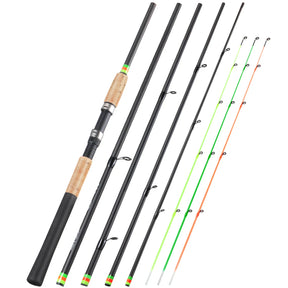Sougayilang 3m alimentador vara de pesca alça de cortiça fibra de carbono fiação varas de pesca l m h potência 30-120g isca peso carpa pólo pesca