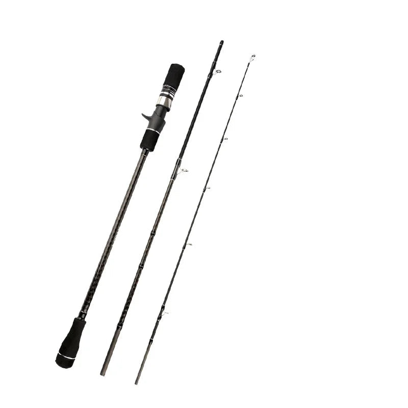 1.83m/1.91m 100-350g fibra de carbono vara de jigging sólida portátil viagem retrátil vara de pesca vara de arremesso vara de barco