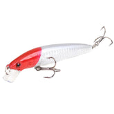 Cauda longa minnow isca de pesca 10cm 9g flutuante isca dura artificial wobbler crankbait 3d olho 10 cores carpa poleiro pesca equipamentos