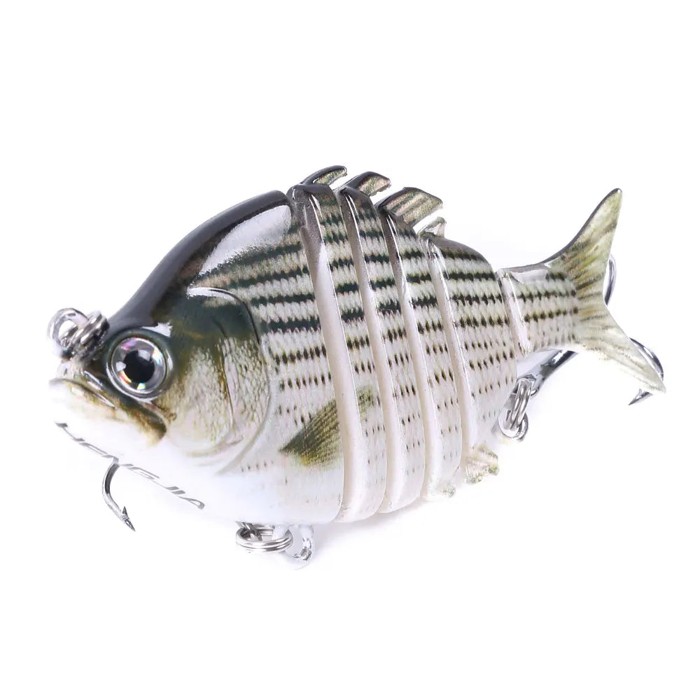 Iscas de pesca swimbait forma de tilápia realista 6.35cm-9.3g isca dura 63mm 9.3g isca com gancho agudo iscas multiarticuladas para baixo