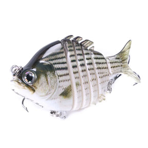 Iscas de pesca swimbait forma de tilápia realista 6.35cm-9.3g isca dura 63mm 9.3g isca com gancho agudo iscas multiarticuladas para baixo