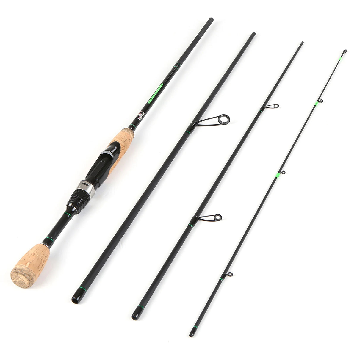 Viagem portátil Spinning Vara De Pesca, Fibra De Carbono Leve, 4 Peças De Pesca Pólo, Vara De Pesca Telescópica, Ferramentas De Pesca, 2024