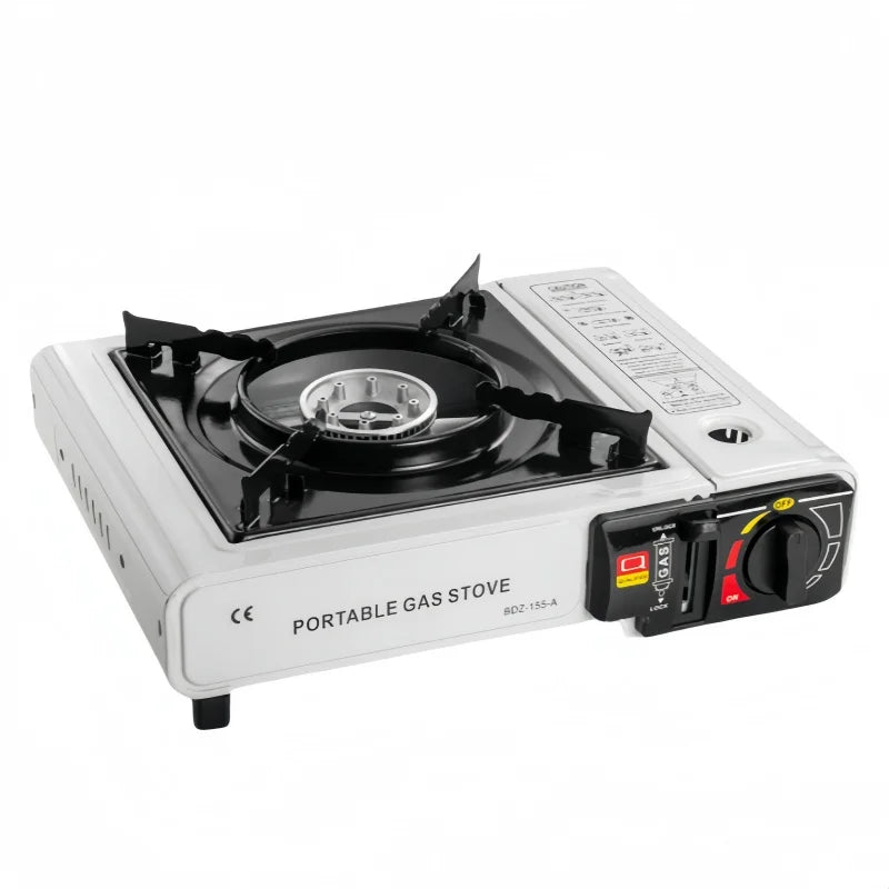Fogão portátil de cartucho: uma fogão multifuncional para churrasco ao ar livre, adequado para acampar e um item essencial para reuniões.