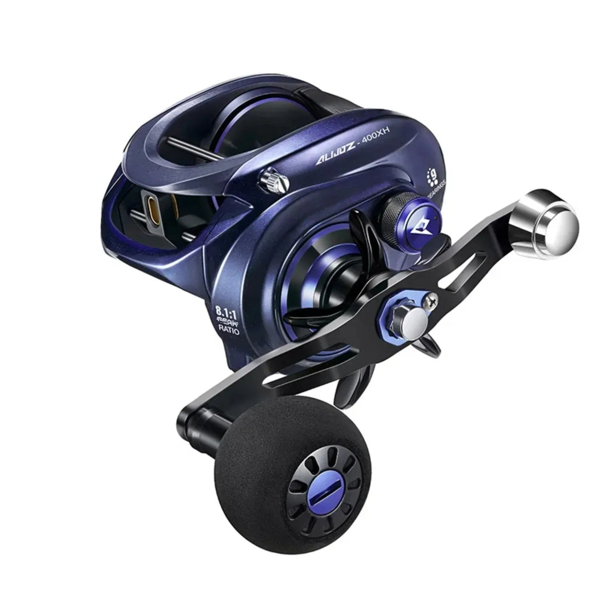 Piscifun alijoz 400 carretilhas de pesca baitcaster 17kg arrasto máximo 8 + 1 rolamentos quadro de alumínio carretilhas de pesca de água salgada de água doce