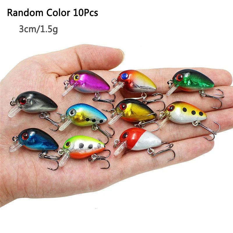 Crankbaits conjunto de cores misturadas isca de pesca lote minnow wobbler baixo swimbait mar nadar iscas duras afundando equipamento pesca