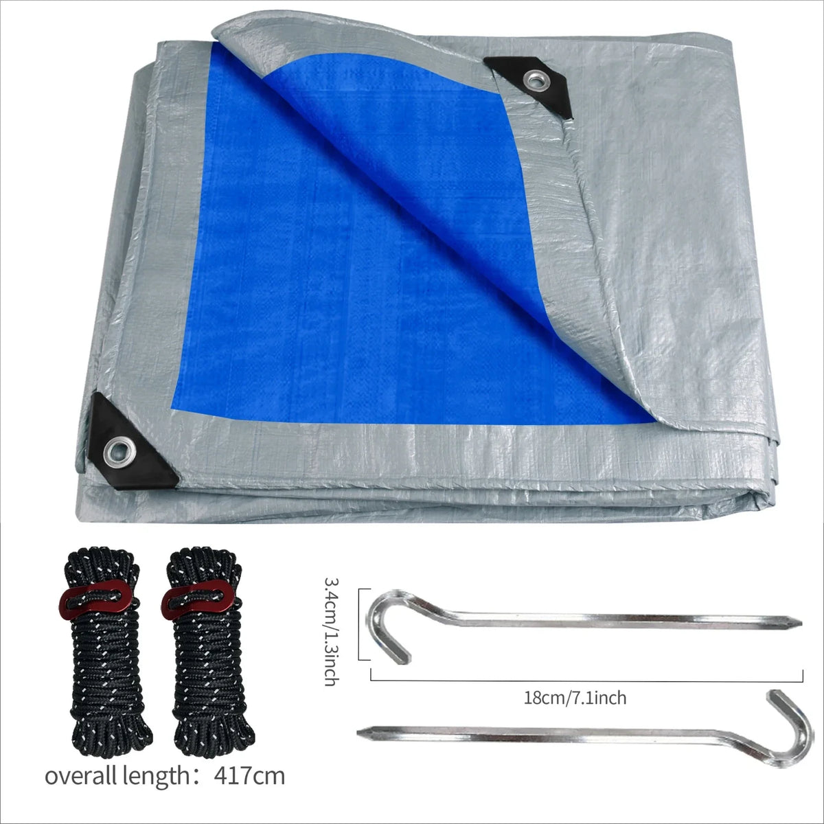Grande lona impermeável resistente 5x4m/3x2m lona capa de chuva reforçada multiuso ao ar livre jardim quintal toldo dossel