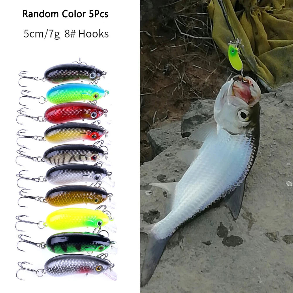 Crankbaits conjunto de cores misturadas isca de pesca lote minnow wobbler baixo swimbait mar nadar iscas duras afundando equipamento pesca