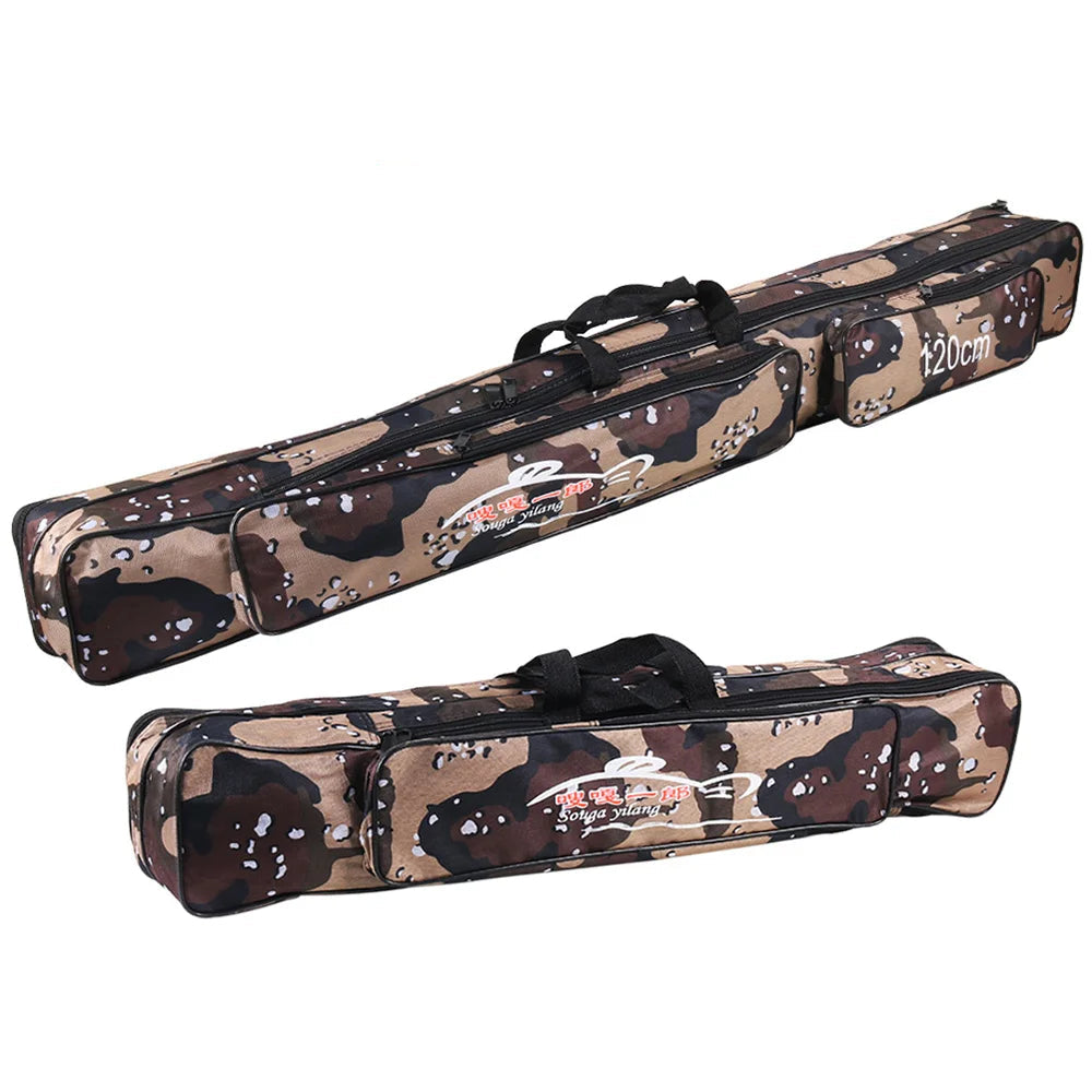 Sougayilang saco de vara de pesca 80cm 120cm portátil náilon sacos de equipamento de pesca grande capacidade saco de acessórios de pesca