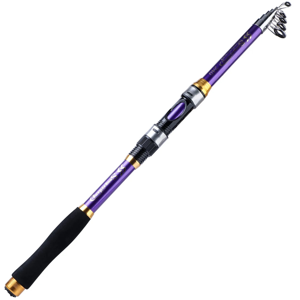 Sougayilang vara de pesca giratória 1.8-3.3m vara de pesca de carpa material frp econômico vara de pesca telescópica vara de pesca