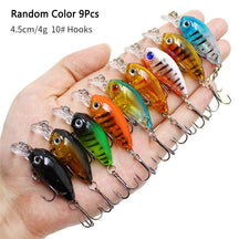Crankbaits conjunto de cores misturadas isca de pesca lote minnow wobbler baixo swimbait mar nadar iscas duras afundando equipamento pesca