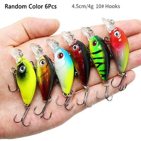 Crankbaits conjunto de cores misturadas isca de pesca lote minnow wobbler baixo swimbait mar nadar iscas duras afundando equipamento pesca