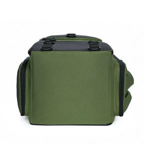 Bolsa de pesca 50l com suporte para vara, bolsa de peito para equipamento de peixe, organizador de isca, mochila de armazenamento, acampamento ao ar livre, caminhadas, mochila grande