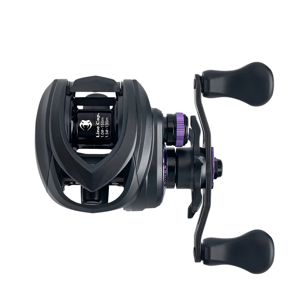 Kingdom micro pro carretel de pesca de arremesso 138g peso 7.6:1 relação de engrenagem 4.6kg arrasto máximo ultra-leve material de carbono carretilhas de pesca